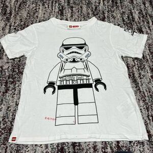 LEGO × STARWARS 半袖Tシャツ　ホワイト　白　キッズLサイズ　レゴスターウォーズ　130.140程度