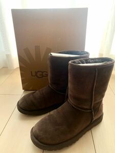 【中古・着用少】UGG / アグ | W CLASSIC SHORT ムートンブーツ | 23 | ブラウン | レディース