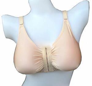 86-92-19 80/E-F 人工乳房 専用ブラジャー シリコンポケット付き 女装 小胸 豊胸 薄型カップ 分割ベストタイプ セクシー エロ下着 1