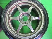 PCD114.3 SSR タイプC RS 軽量 7.5j/+41 7.5j/+49 ハブ約80㎜ SEIBERLING SL201 215/45R17 製造20年 約8～9分山 4本セット! 中古 ドリ車_画像5