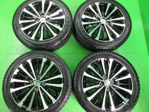 PCD100 ダイハツ純正 ブラポリ 5j/+40 ハブ約54㎜ KENDA ケンダ ICE TEC NEO 165/55R15 約9～9.5分山 4本 中古 スタッドレス