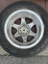 ダンロップ スタッドレス DSX-2 ホイール付き4本セット 195/65R15 ホイール 15×6J 4穴 114.3 タイヤ 溝あり _画像7