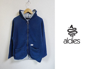 ★送料無料匿名発送★美品★aldies★アールディーズ★Indigo Dolman Parka★インディゴジップアップパーカー★ユニセックス