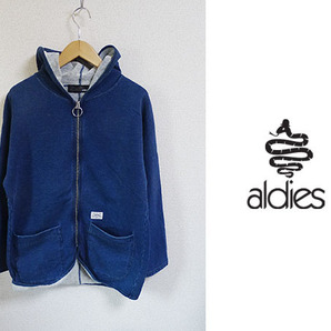 ★送料無料匿名発送★美品★aldies★アールディーズ★Indigo Dolman Parka★インディゴジップアップパーカー★ユニセックス