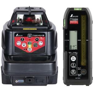 シンワ測定 70820 スピニングレーザー ＨＶ－３ レッド デジタル受光器付　[JSIMA認定店]