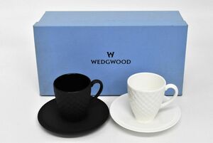 (678M 1206M2) 1円～ 未使用 Wedgwood ウェッジウッド ナイト&デイ コーヒーカップ＆ソーサー ペア 茶器 洋食器