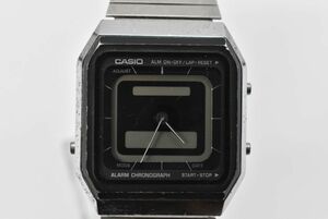 (672S 1207G14) 1円～ CASIO カシオ AQ-11 タイムショック アラームクロノグラフ デジアナ 腕時計 【ジャンク品】