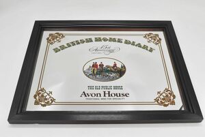 (687P 1220T3)1円～ Avon House エーボンハウス パブミラー 15周年記念 レトロ アンティーク インテリア雑貨 ノベルティ