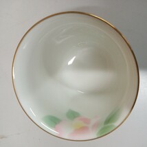 深川製磁 花しずか 谷型仙茶碗揃 5客セット 湯呑み 茶器　新品未使用_画像2