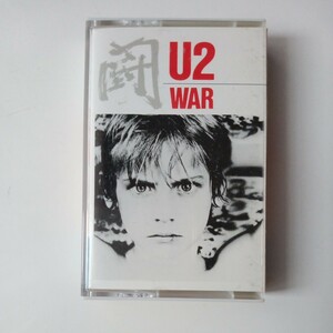U2 WAR 歌詞カードつき カセットテープ　当時物　レトロ　中古品