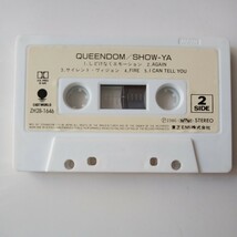 SHOW‐YA/QUEENDOM　クイーンダム　カセットテープ　歌詞カードつき　当時物　レトロ　中古品　_画像4