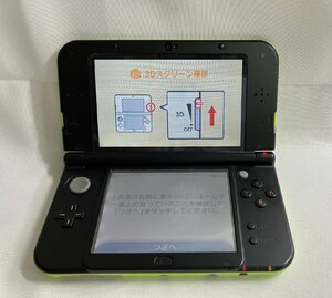 【中古品】『12-123』任天堂 Nintendo 3DS LL RED-001 本体のみ LIME×BLACK 初期化済み