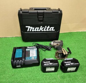 【中古品】『12-168』makita マキタ 充電式インパクトドライバ TD171D バッテリ2個 充電器付