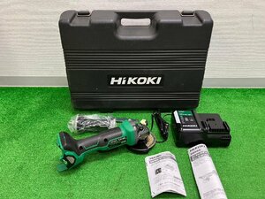 【美品】『12-027』HIKOKIコードレスディスクグラインダー G3610DB 急速充電器 UC18YDL2 ケース付
