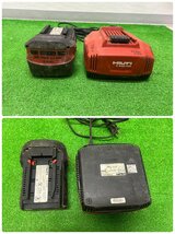 【中古品】『12-212』HILTI 36V充電式ハンマードリル TE7-A B36/3.9バッテリ 36V 3.9Ah C4/36-350充電器_画像8