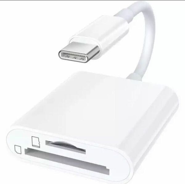 USB Type C 2 in 1SDカード/TFカード カードリーダー コンパクト Mac Book Pro 等 USB-Cデバイス 対応 2in1