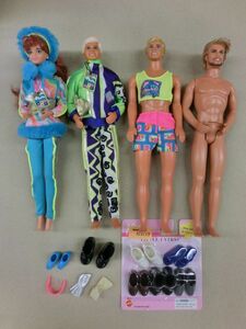 #i7【梱60】 マテル Barbie バービー スキーファン ヴィンテージ ミッジ ケン 他 4体 着せ替え人形 小物 まとめ