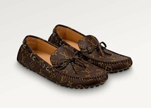 【新品未使用】LOUIS VUITTON ルイヴィトン アリゾナライン ローファー マカサー Arizona Moccasins sz10 (27.5-28cm) モノグラム ヴィトン_画像2