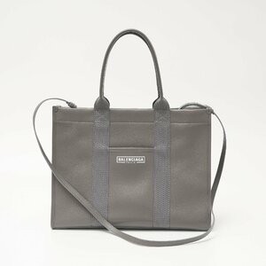 BALENCIAGA バレンシアガ ハードウェア トートバッグ 671400 2103A 1404 ハンドバッグ ショルダー レザー グレー メンズ レディース