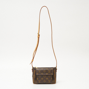 LOUIS VUITTON ルイヴィトン ヴィバ・シテ PM M51165 ショルダーバッグ ポシェット モノグラム・キャンバス×レザー ブラウン×レッド