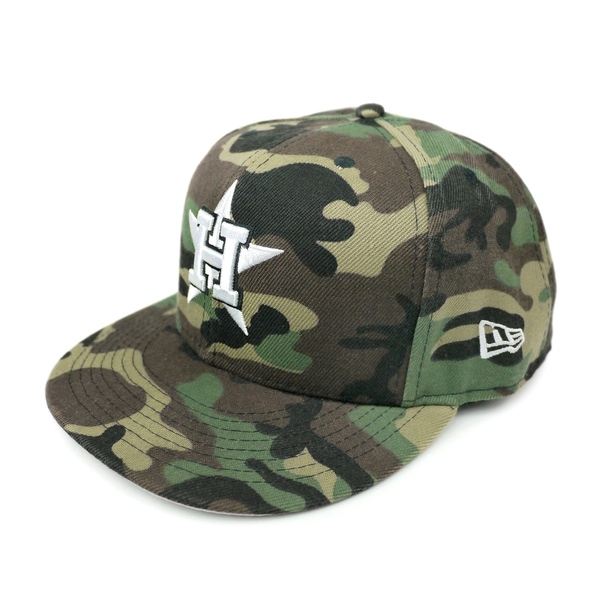 MLB NEW ERA ニューエラ レア ヒューストン アストロズ カモフラージュ スナップバック キャップ 迷彩 帽子 Houston Astros Armed Forces 