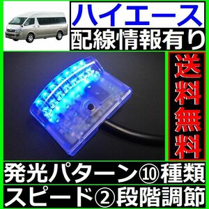 ハイエース 200系■本格ドアロック連動、LEDスキャナー青 純正キーレス装備車 汎用 7連 10×2パターン 加藤電機よりお薦め SCANNERS