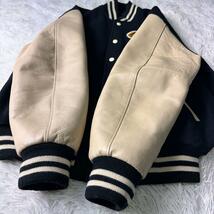 【激レア】VAN JACKET　ヴァンヂャケット　スタジャン　Kent ケント　紺　袖レザー　LL_画像5