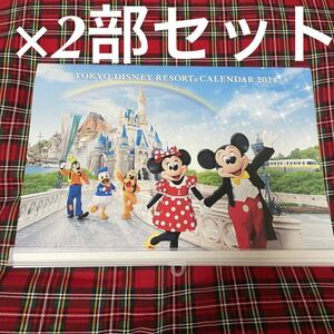 壁掛けカレンダー 東京ディズニーリゾート 2024 非売品 新品 限定 レア 実写 TDR 送料込み 新年 セット 40周年 アニバーサリー 匿名配送