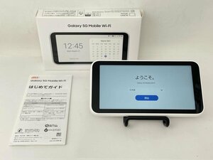 K178【美品・制限○　白ロム】 Galaxy 5G Mobile Wi-Fiルーター SCR01 au ホワイト