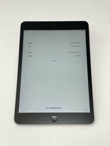 F38【動作確認済・制限○　白ロム】 iPad mini2 16GB au スペースグレイ