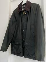 美品 Barbour Bedale Jacket (1992年製) C40 Sage A100 (バブアー ビンテージ ビデイル ジャケット C40 セージ)_画像4