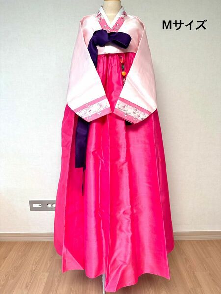 チマチョゴリ シルク 桜ピンク 6点セット 韓国伝統服