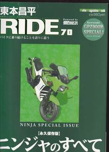 東本昌平 RIDE70 永久保存版ニンジャのすべて　Kawasaki GPZ900Rスペシャル　(カワサキ　Ninja