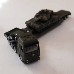 siku 1/87 1872 Tieflader mit Panzer (Heavy haulage truck with tank) 国内入手困難品の画像1