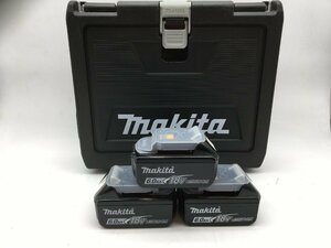 【領収書発行可】☆[未使用]Makita/マキタ 18v 6.0Ah リチウムイオンバッテリー BL1860B 3個+TD173ケース セット [IT6MLWRLD6NM]