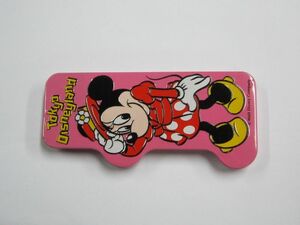 当時物 ミニーマウス 缶ペン ケース 東京ディズニーランド TDL Tokyo Disneyland Minnie Mouse Pencase