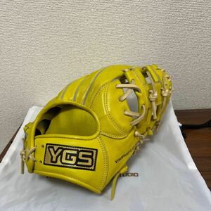 YGSプロライン　ygsグローブ　18TS 硬式内野手用　ミズノプロ　ショッキングイエロー×クリーム