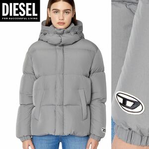 新品 未使用 タグ付き ★定価66,000円 DIESEL ディーゼル レディース XXSサイズ Dロゴ ダウン ジャケット 軽量ナイロン アウター 04