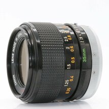 Concave!! 良品 レア Canon FD 35mm f2 S.S.C. SSC Ⅰ型 前群凹レンズ系 絞り16 ”O” 広角 オールド マニュアルレンズ_画像5