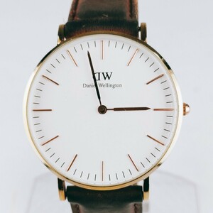 Daniel Wellington ダニエルウェリントン 腕時計 アナログ B10 時計 ヴィンテージ 2針 白文字盤 アクセサリー アンティーク レトロ とけい