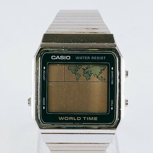 CASIO カシオ 643 A300U WORLD TIME ワールドタイム 腕時計 デジタル 世界地図 アクセサリー アンティーク ヴィンテージ レトロ 時計