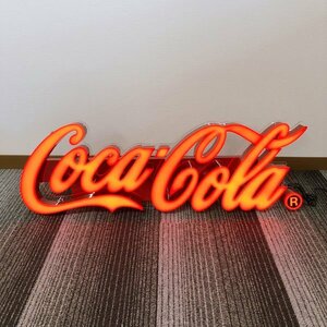 478*コカ・コーラ Coca-Cola LEDネオンサイン 看板 レタリングサイン 美品