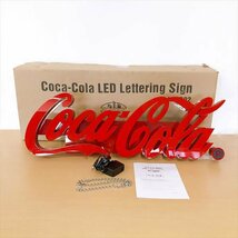 478*コカ・コーラ Coca-Cola LEDネオンサイン 看板 レタリングサイン 美品_画像2