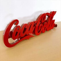 478*コカ・コーラ Coca-Cola LEDネオンサイン 看板 レタリングサイン 美品_画像3