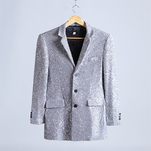 LR05b new goods suit jacket outer garment fine clothes fine clothes silver 3 color development cosplay tuxedo single stage costume men's suit outer garment S M L-6XL musical performance . chairmanship 