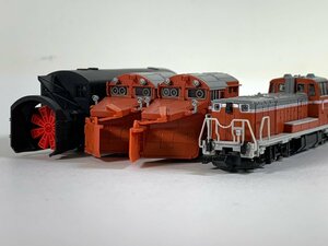 6-59＊Nゲージ DE15 ディーゼル機関車 ロータリー式除雪車 TOMIX トミックス 他 箱無し 鉄道模型(aac)