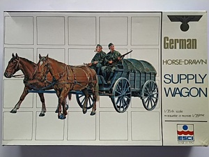 エッシー　1/35　ＨＯＲＳＥ　ＤＲＡＷＮ　ＳＵＰＰＬＹ　ＷＡＧＯＮ