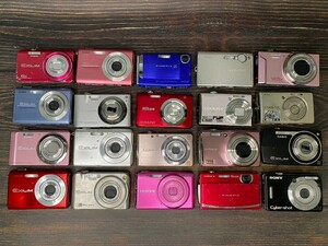 Panasonic Nikon CASIO SONY FUJIFILM LUMIX EXILIM パナソニック ニコン カシオ ソニー フジフィルム コンパクトデジタルカメラ 大量 #11