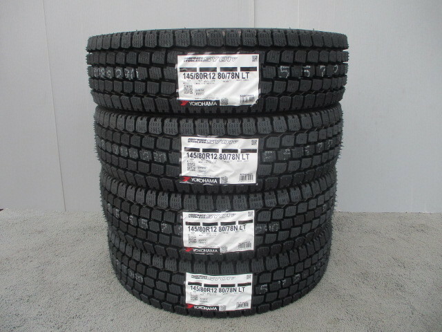 新品4本■法人様送料込み￥16,800～■145/80R12 80/78N LT■ヨコハマスタッドレス■SY01V■軽トラ軽バンエブリーキャリーハイゼットNバン等