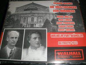 フルトヴェングラー ワーグナー ニュルンベルクのマイスタージンガー バイロイト 1943 リマスター 4CD Wagner Meistersinger Furtwangler